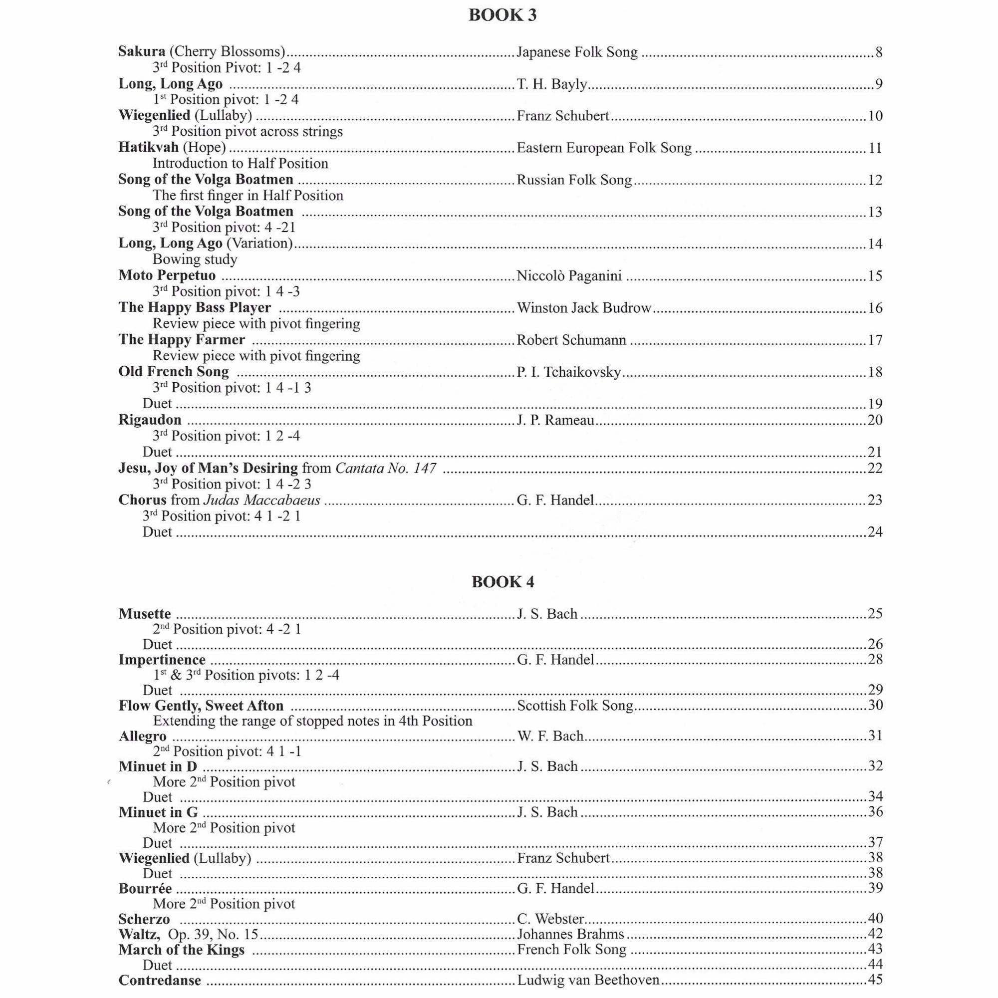 Progressive Repertoire for the Double Bass, Vols. 1-3 | Southwest Strings