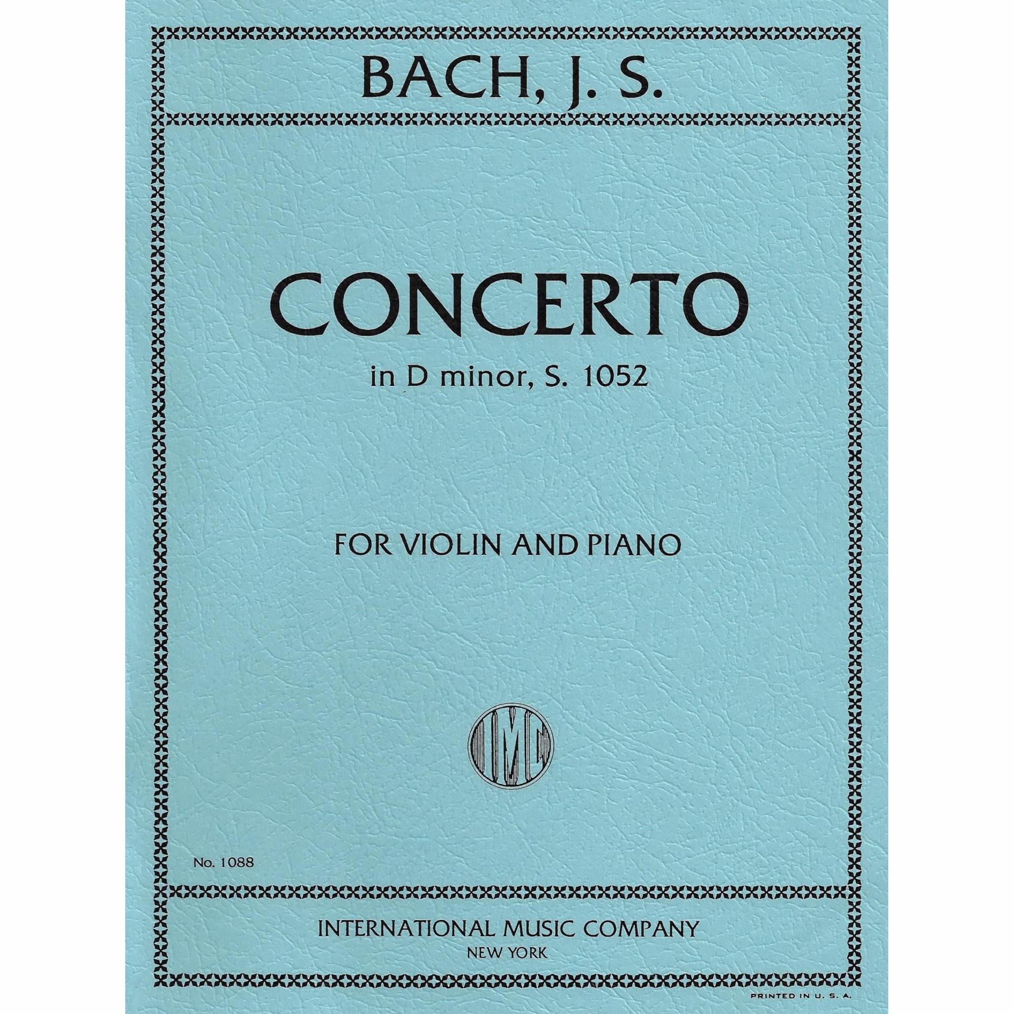 Bach -- Concerto in D Minor, S. 1052 for Violin and Piano | Southwest  Strings