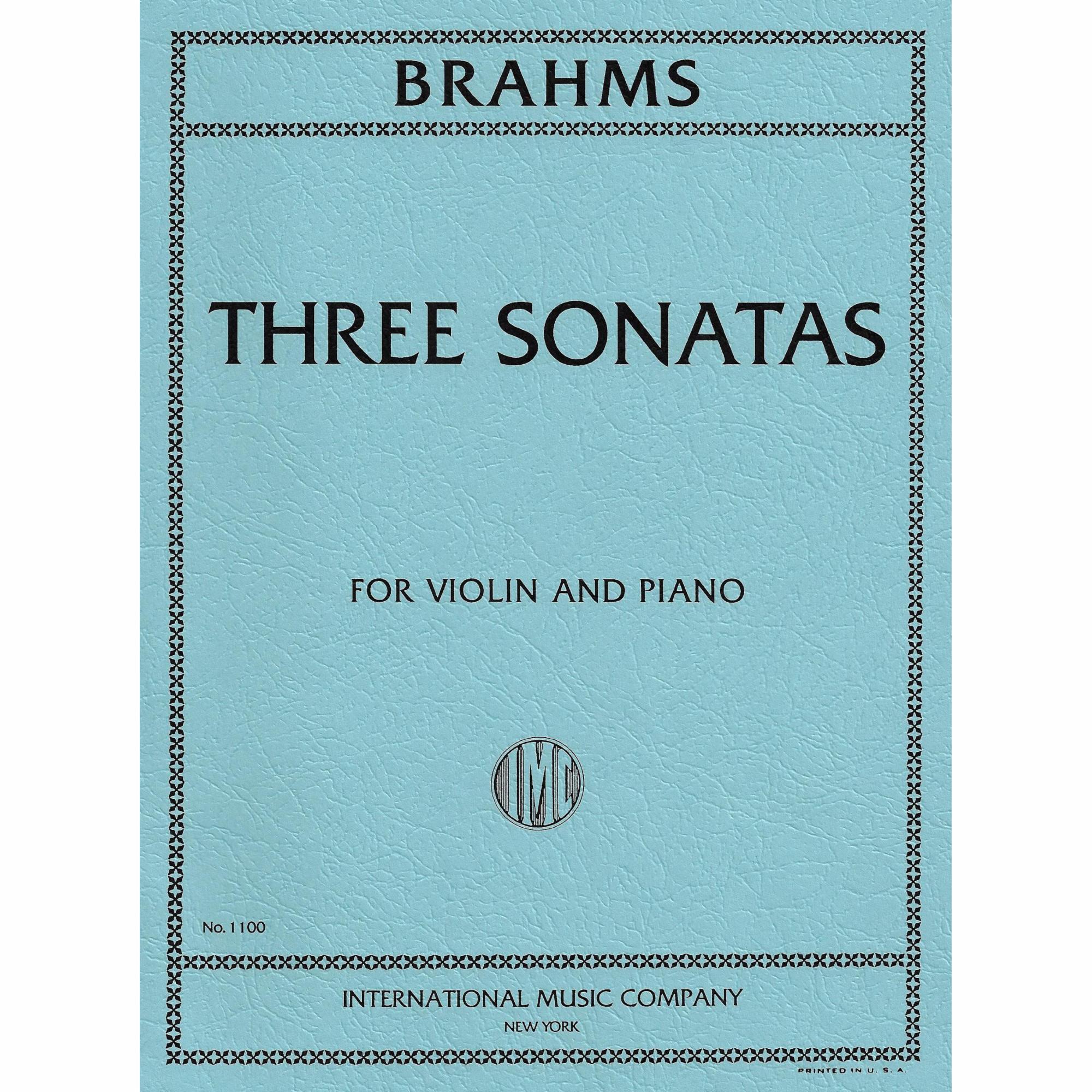 Brahms -- Three Sonatas for Violin and Piano