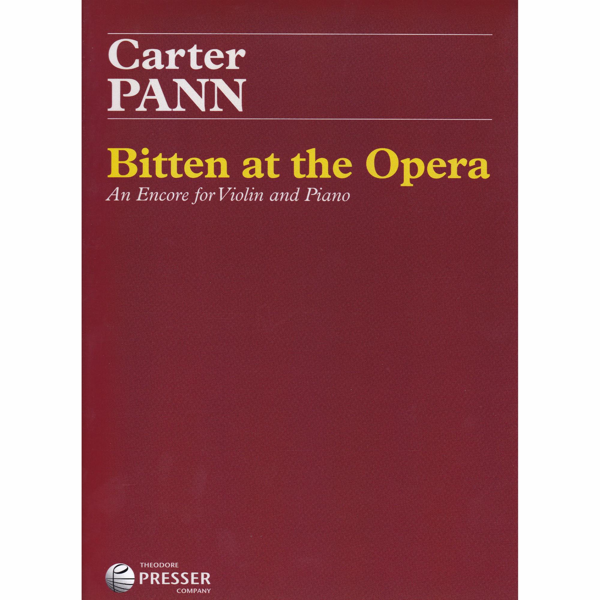 Pann -- Bitten at the Opera for Violin and Piano