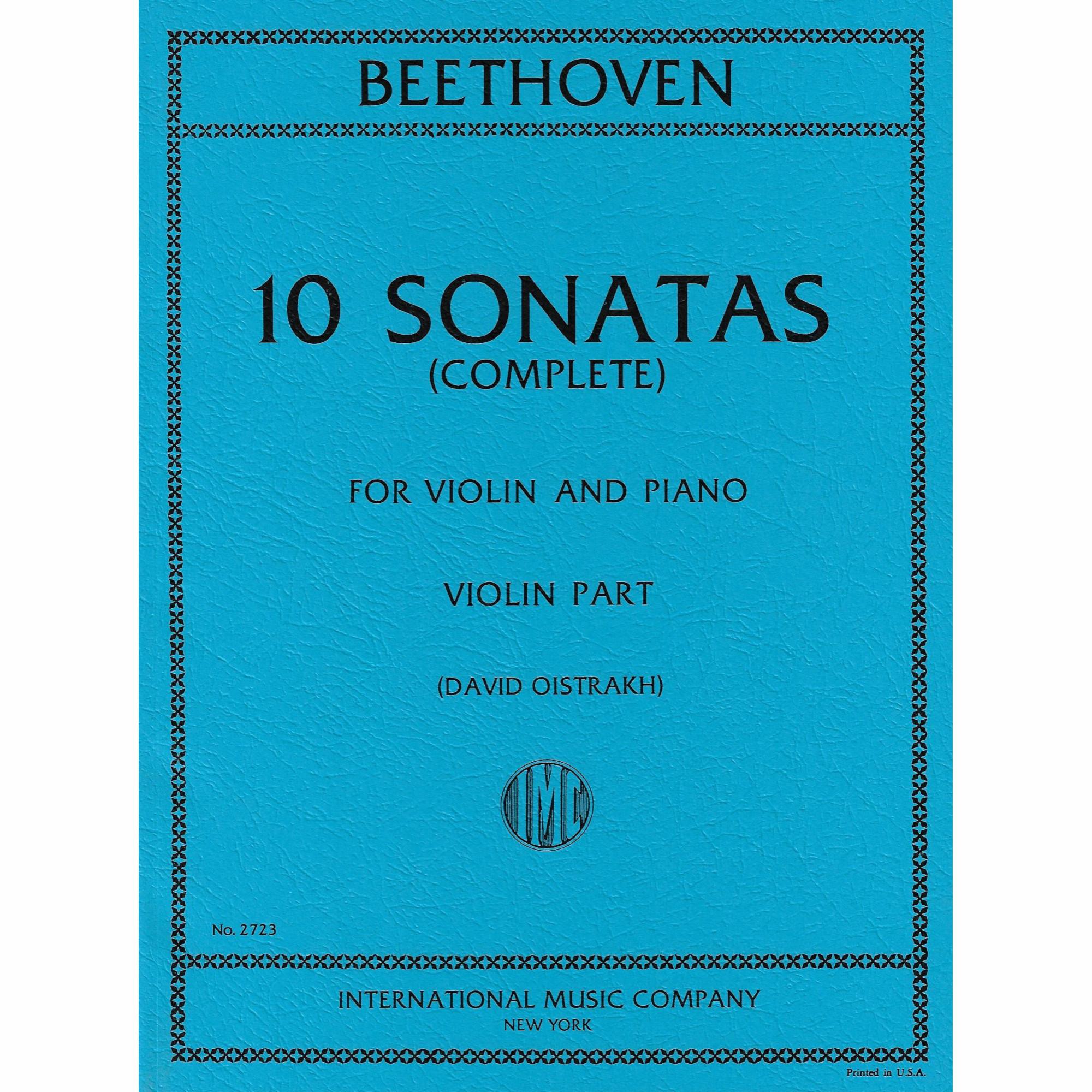 Beethoven -- 10 Sonatas for Violin and Piano