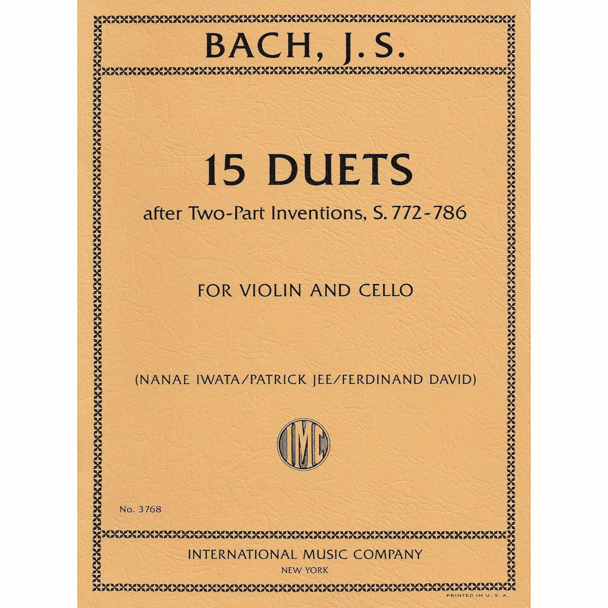 Bach -- 15 Duets for Violin and Cello