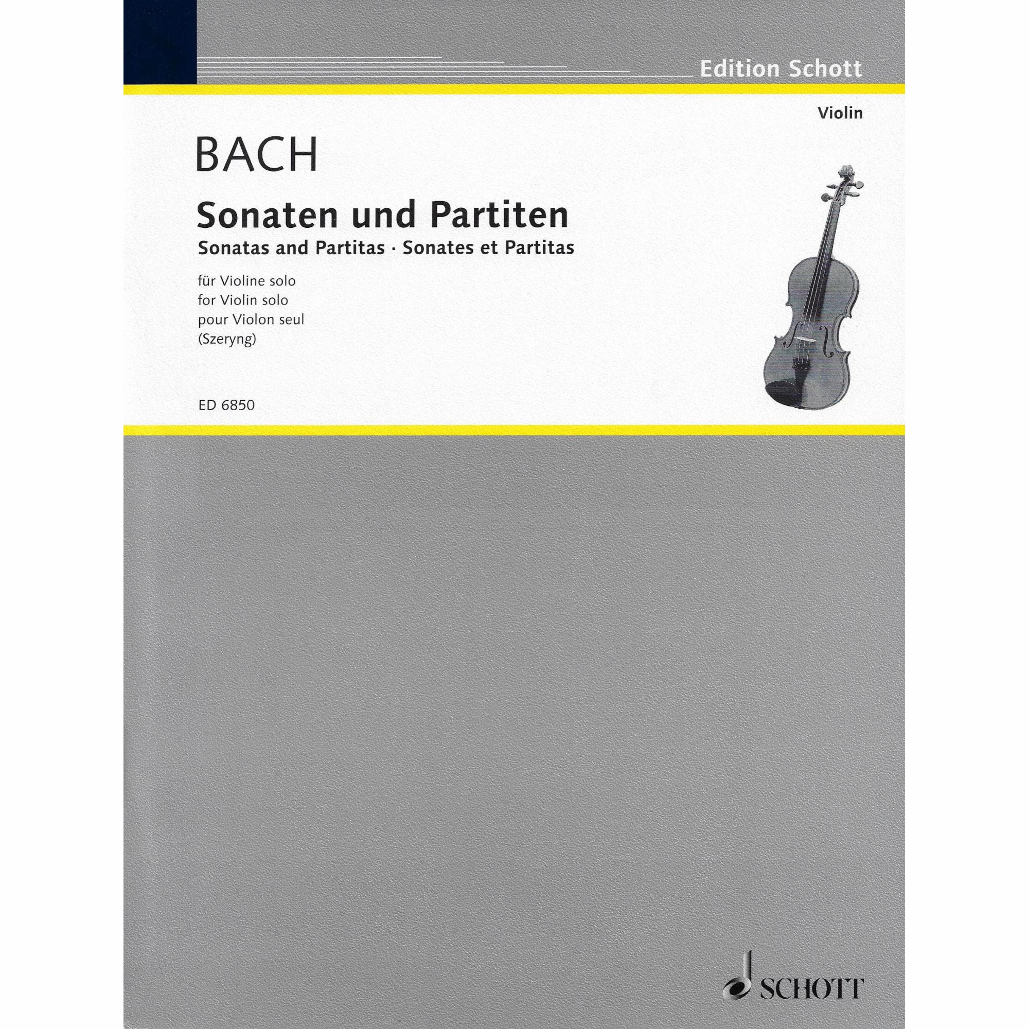 Bach -- Sonatas and Partitas for Solo Violin