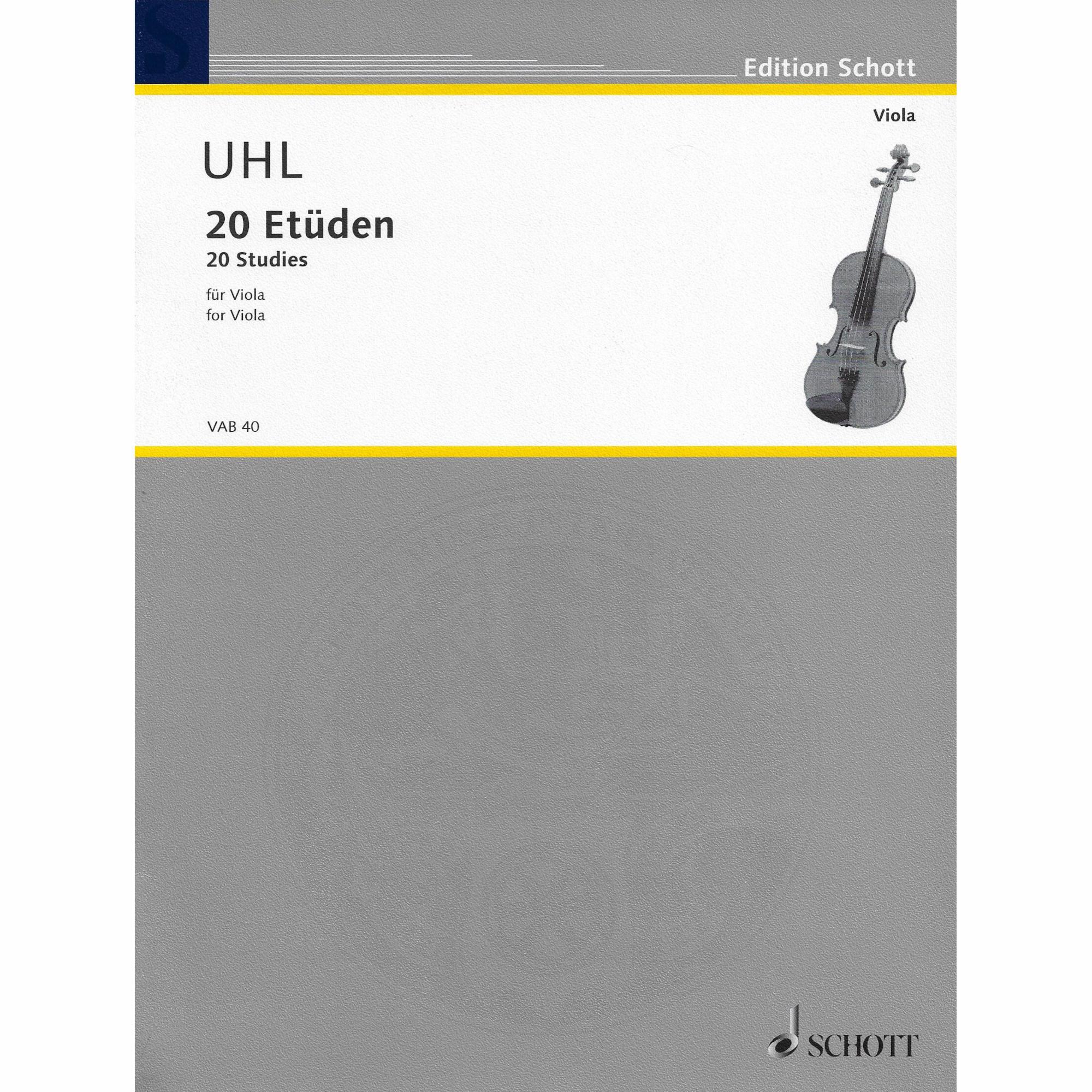 Uhl -- 20 Studies for Viola