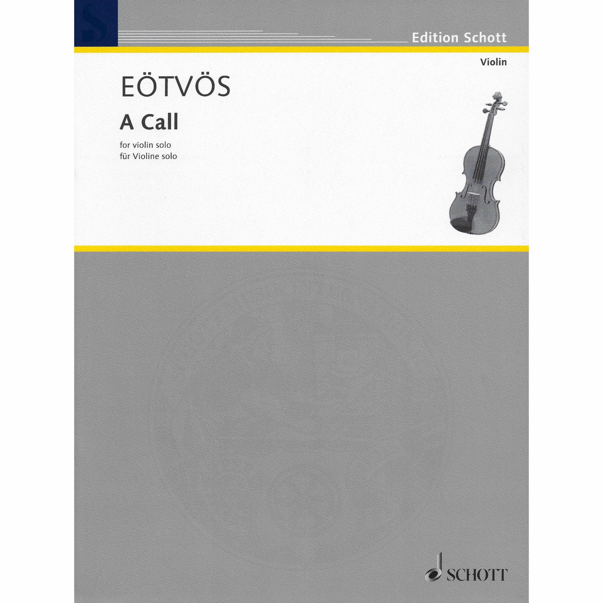 Eotvos -- A Call for Solo Violin