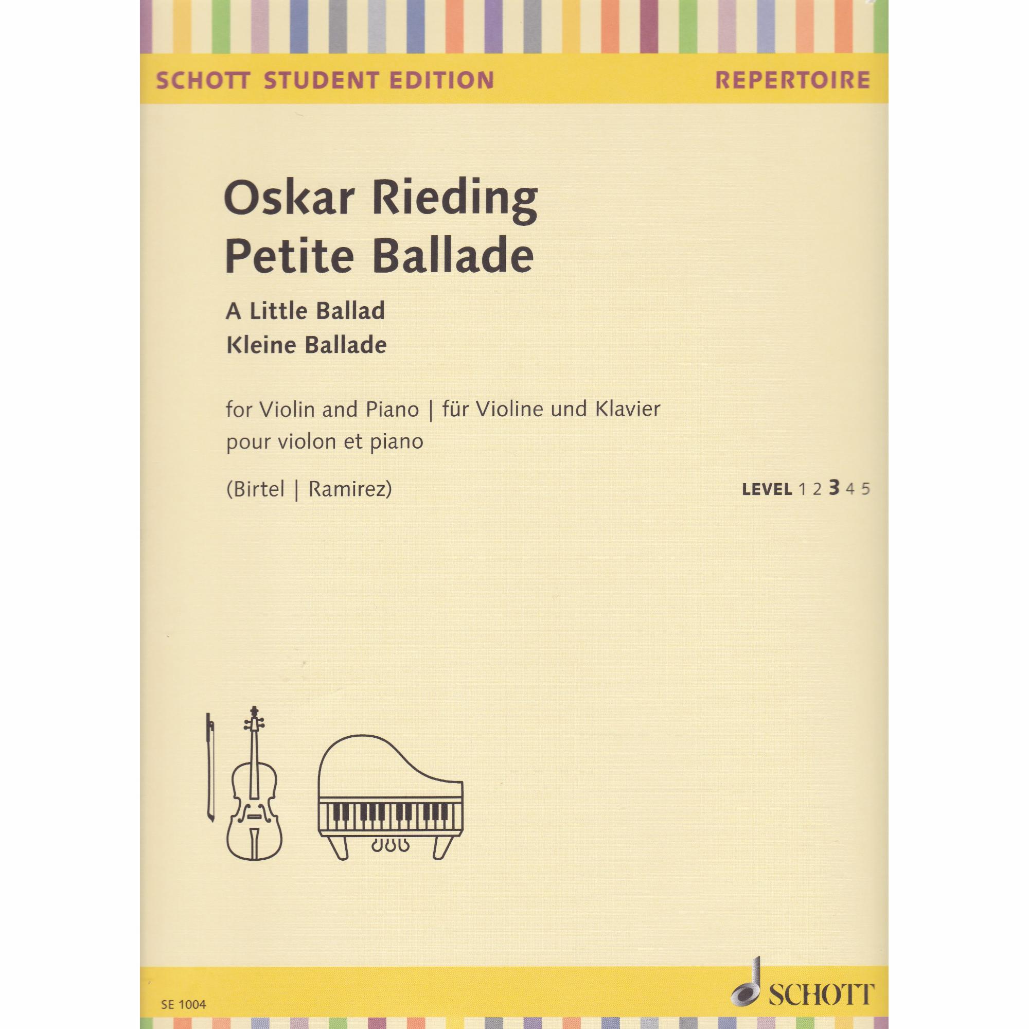 Rieding -- Petite Ballade for Violin and Piano