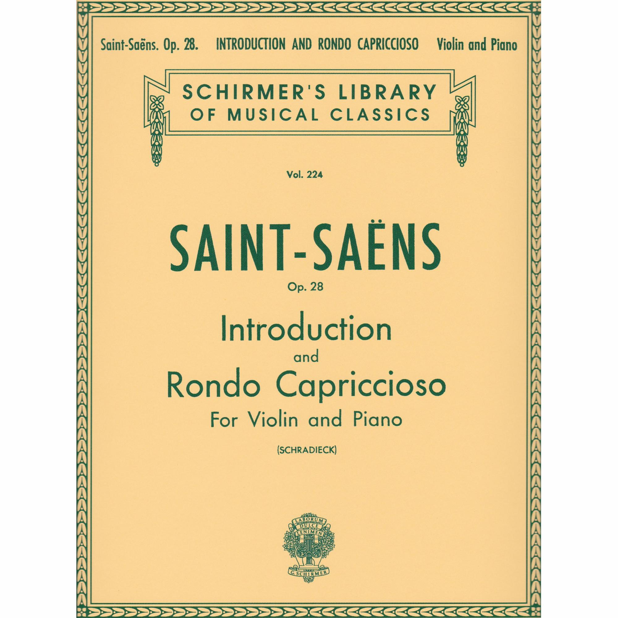 Introduction and Rondo Capriccioso for Violin and Piano, Op. 28