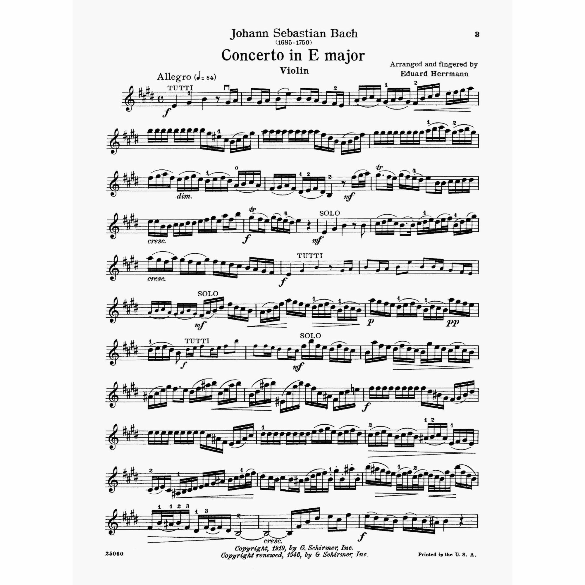 Bach -- Concerto in E Major for Violin and Piano | Southwest Strings