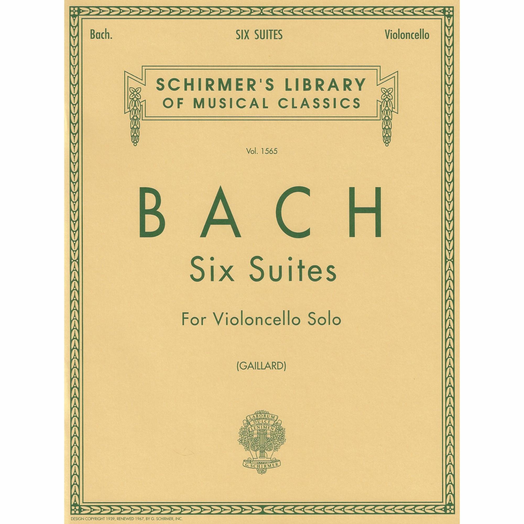 Bach -- Six Suites for Solo Cello