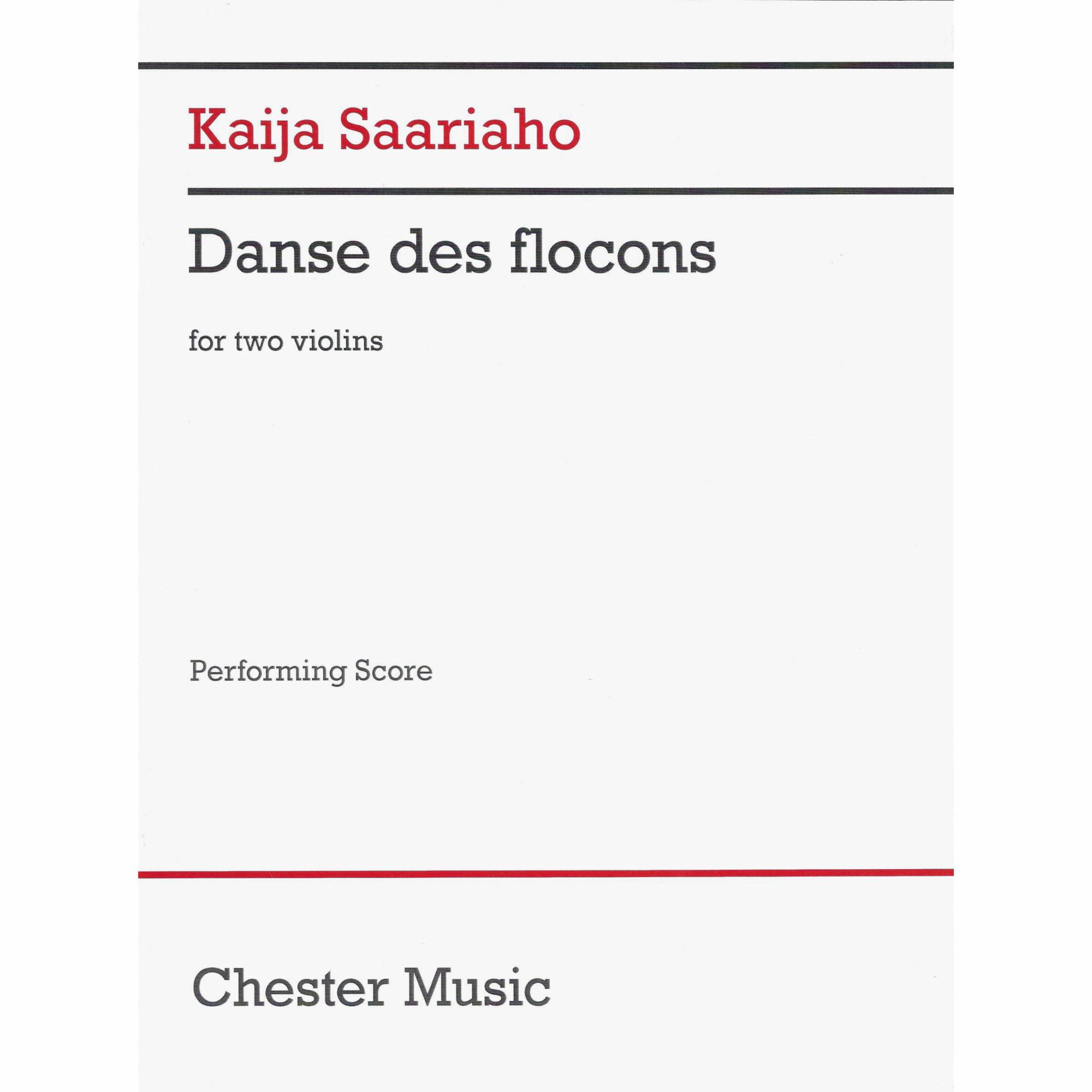Saariaho -- Danse des flocons for Two Violins