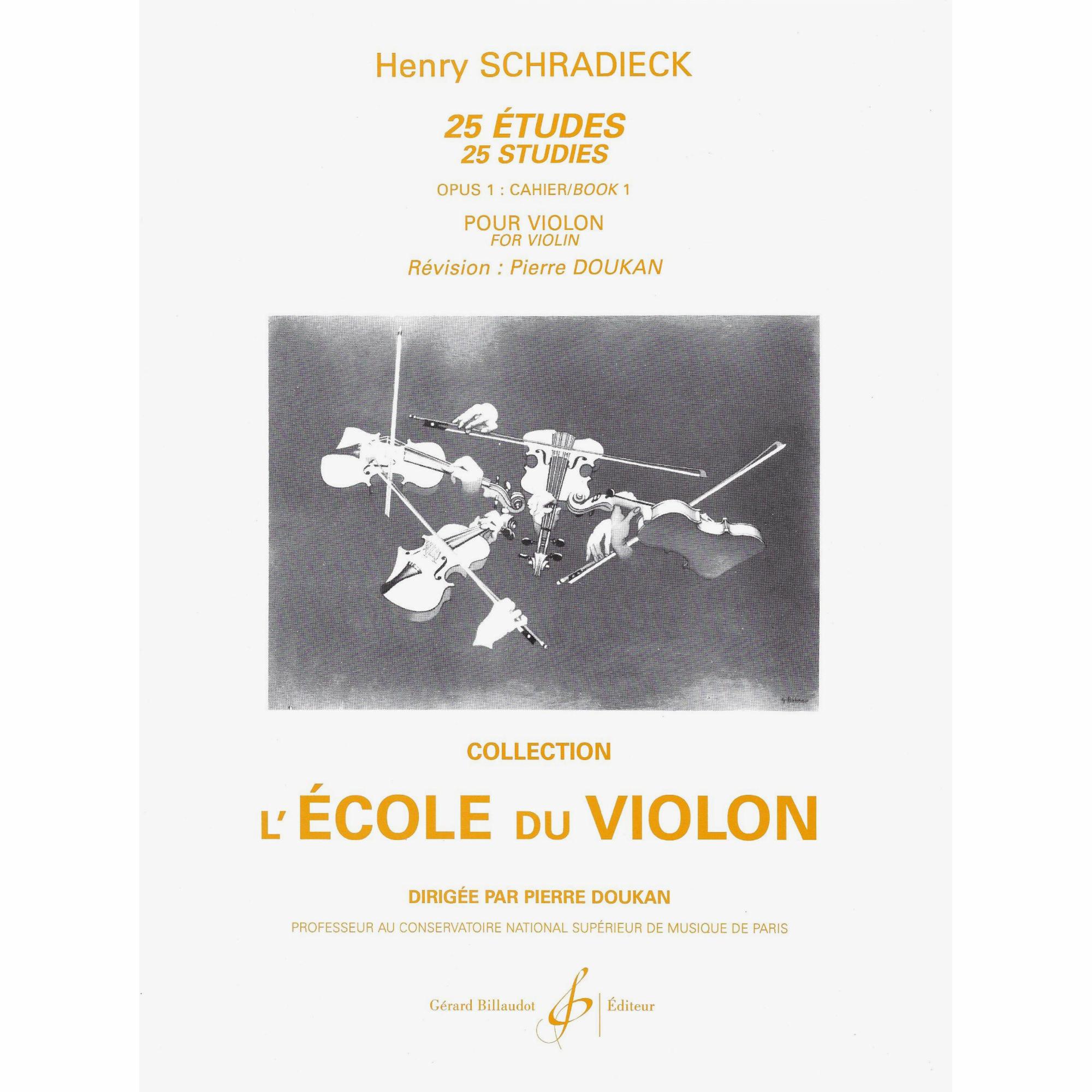 Schradieck -- 25 Etudes, Op. 1, Books 1-2 for Violin