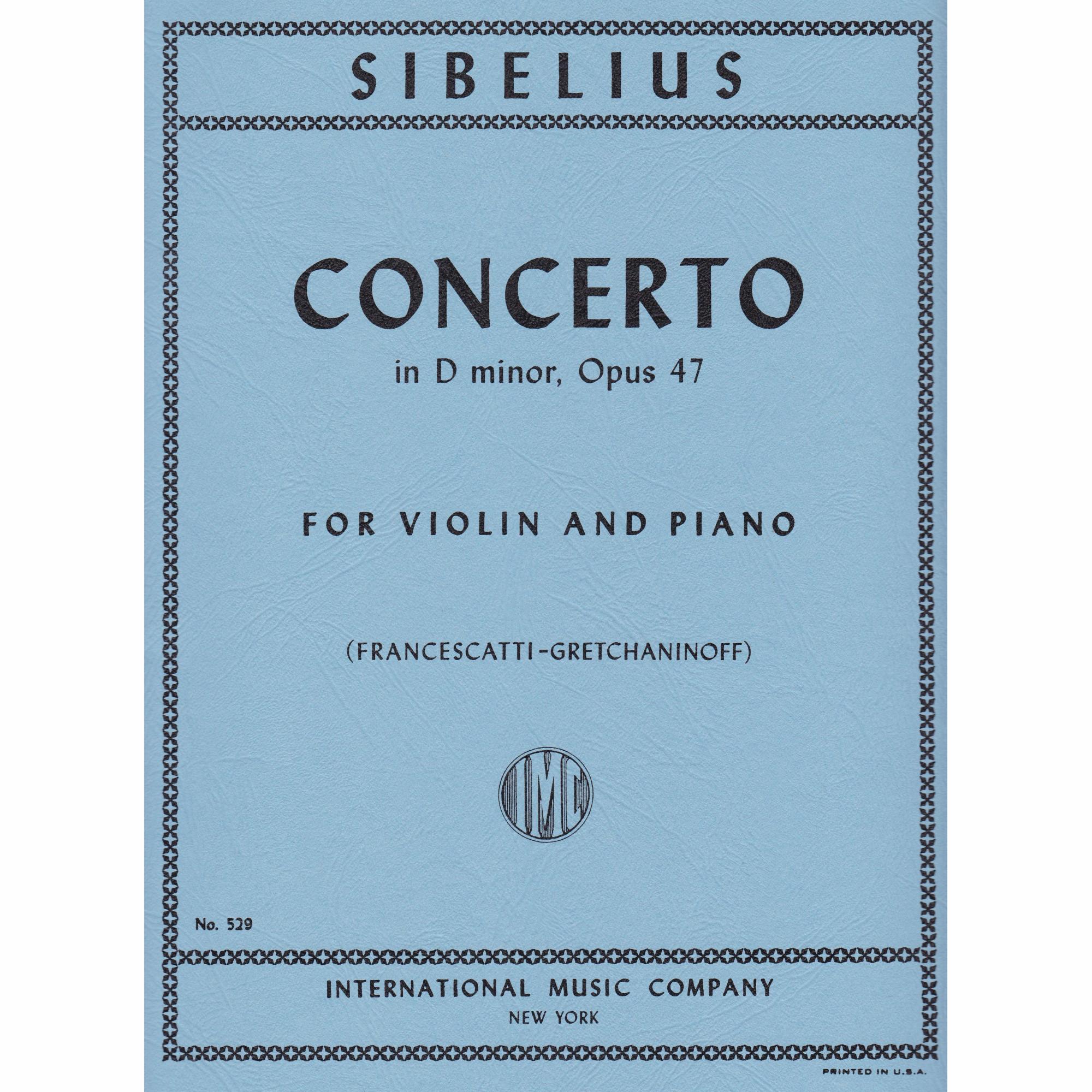 Violin Concerto in D Minor, Op. 47