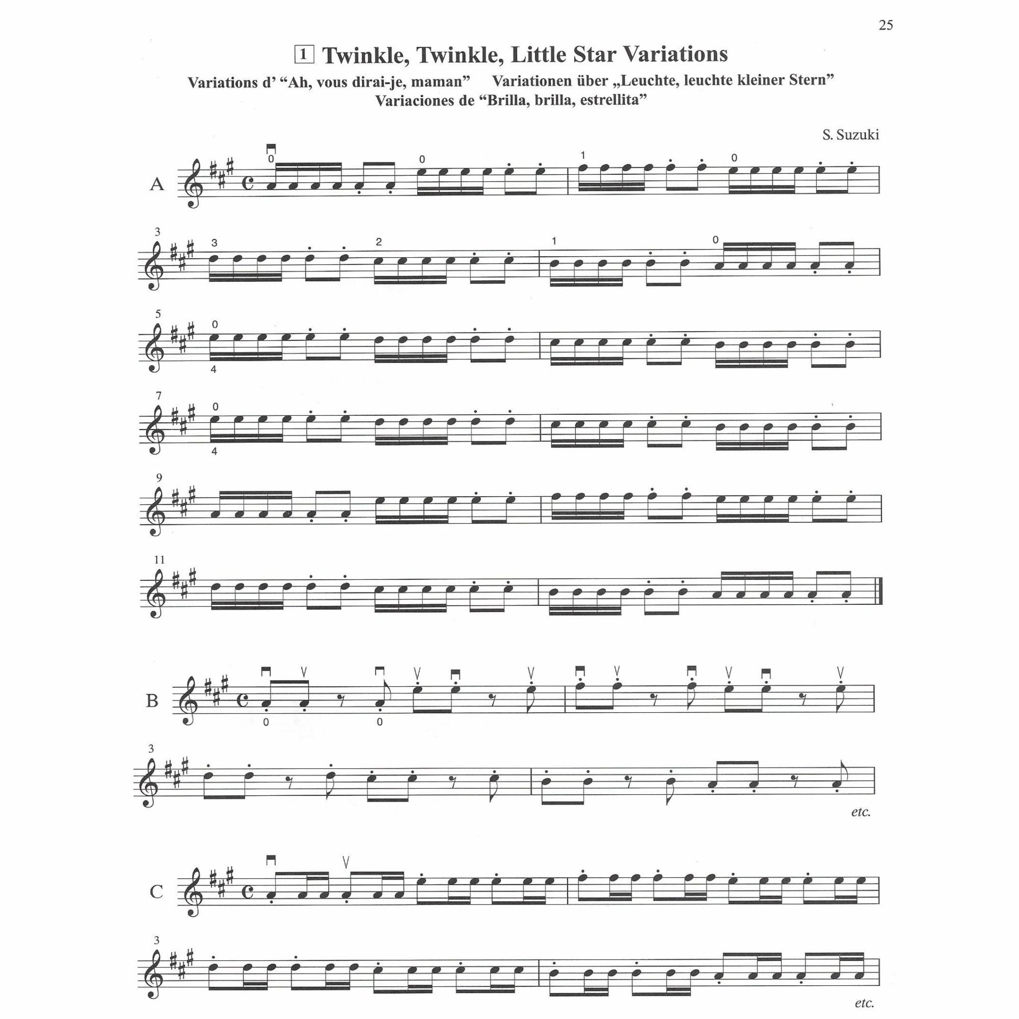 Suzuki Violin School: Violin Parts | Southwest Strings