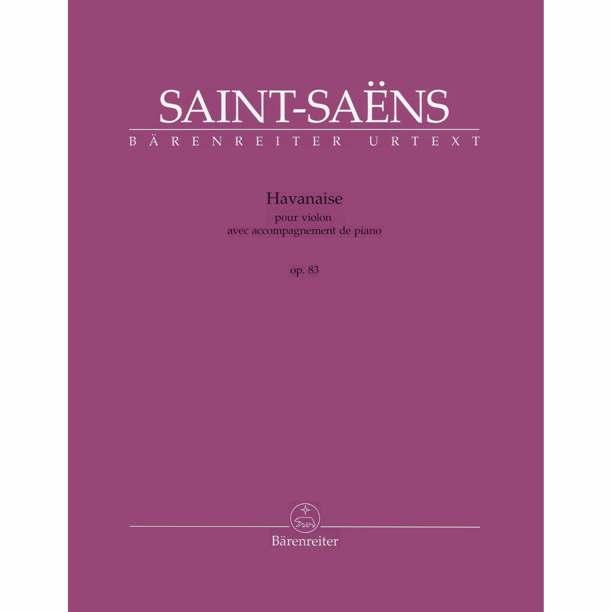 Havanaise for Violin and Piano, Op. 83