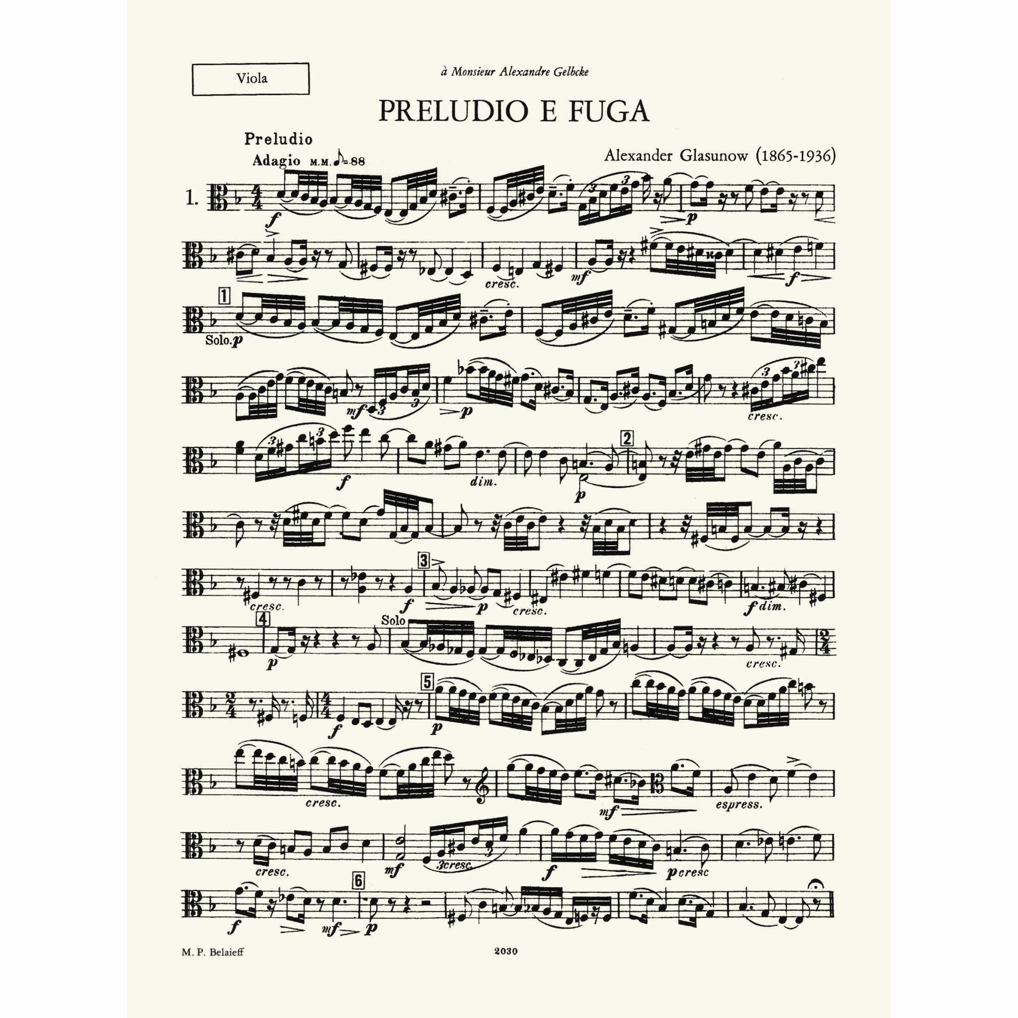 Sample: Vol. I, Viola (Pg. 1)