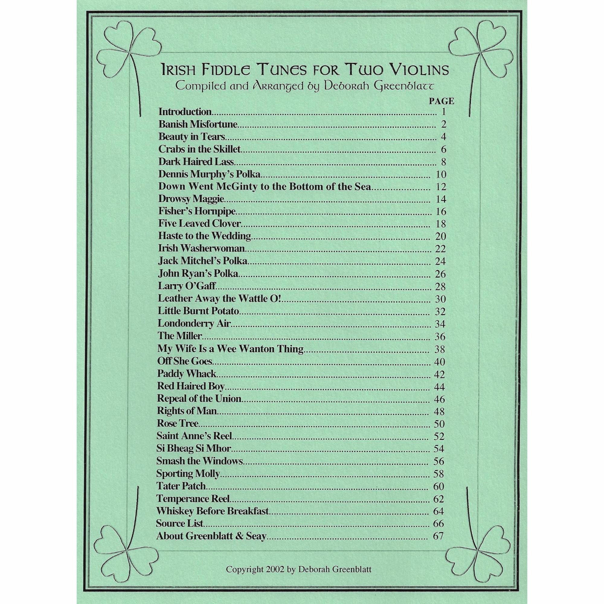 Irish Fiddle Tunes for Violin, Viola, or Cello