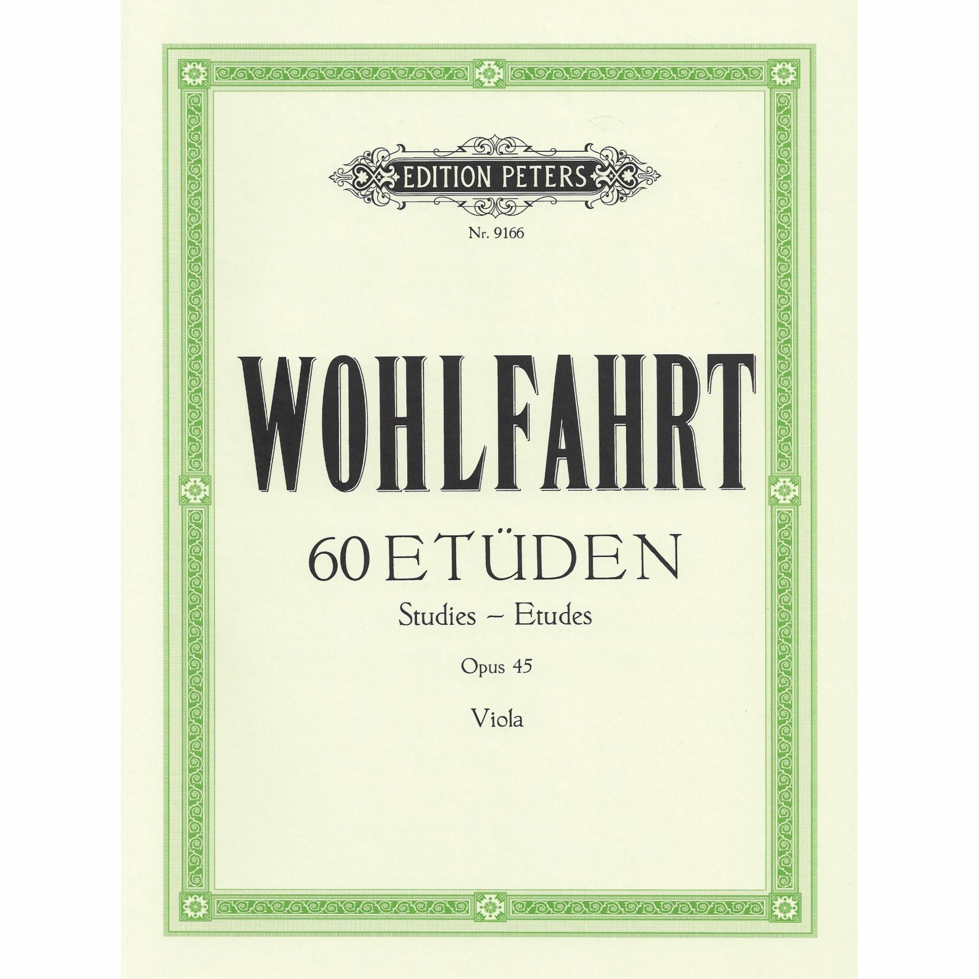 Wohlfahrt -- 60 Etudes, Op. 45 for Viola