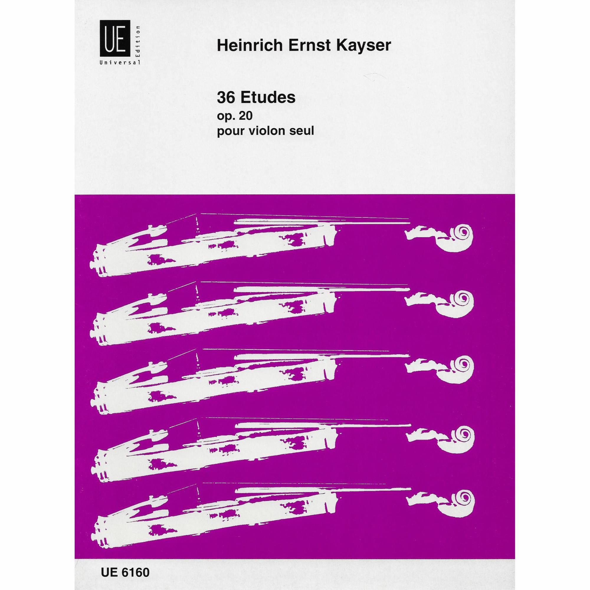 Kayser -- 36 Etudes, Op. 20 for Violin